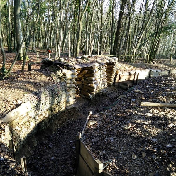 Loopgraven WO1 in Le Bois Brûlé